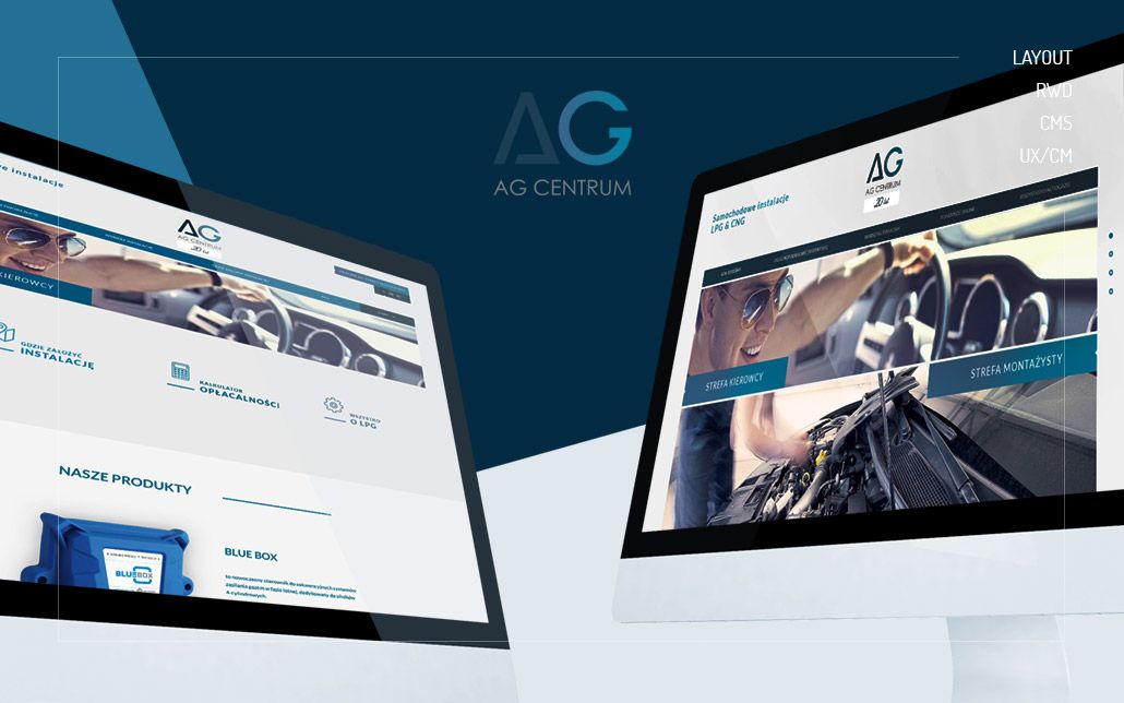 Strona internetowa dla AG Centrum