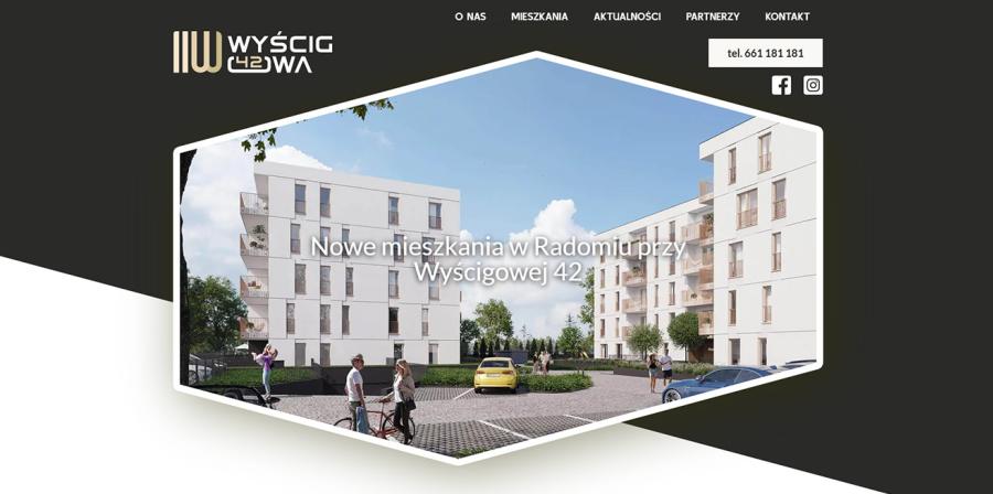 Wyścigowa 42 - strona inwestycji deweloperskiej